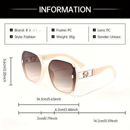 Retro Rectangle Glasses Women Anti-Reflective PC Lens Lightweight Plastic Frame Fashion Eyewear Party Decoration with Pouch Cleaning Cloth Beige Purple Coffee Blue Black