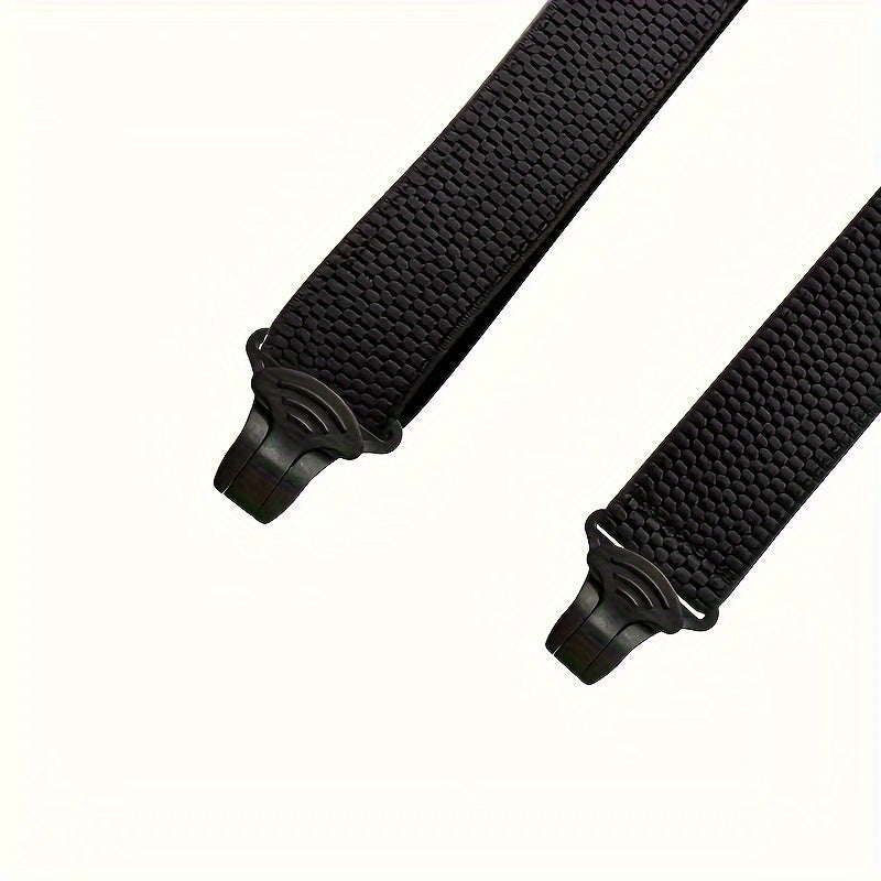Men's Wide Heavy Duty Work Suspender Adult 4 Clips 120cm Suspenders X Type Elastic Adjustable Strap Braces Work Male Jockstrap