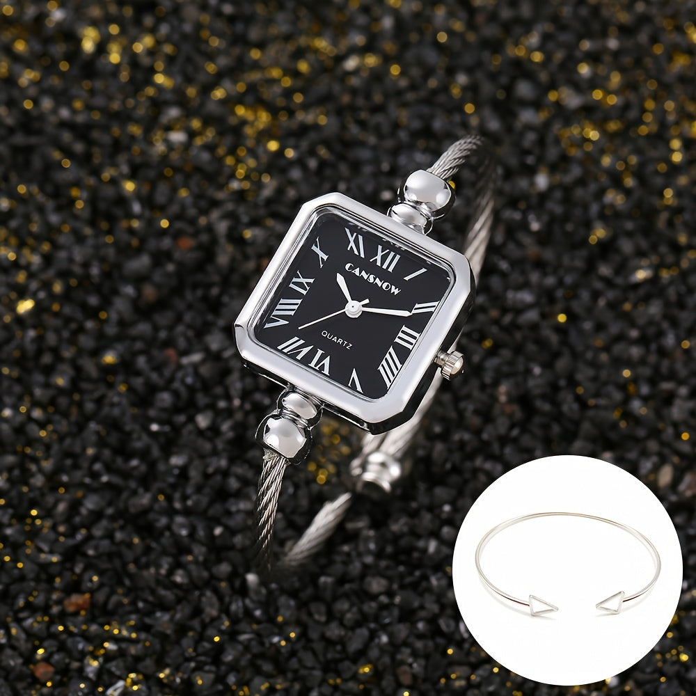 Stylish Women'S Wristwatch with a Sleek Strap And Quartz Movement