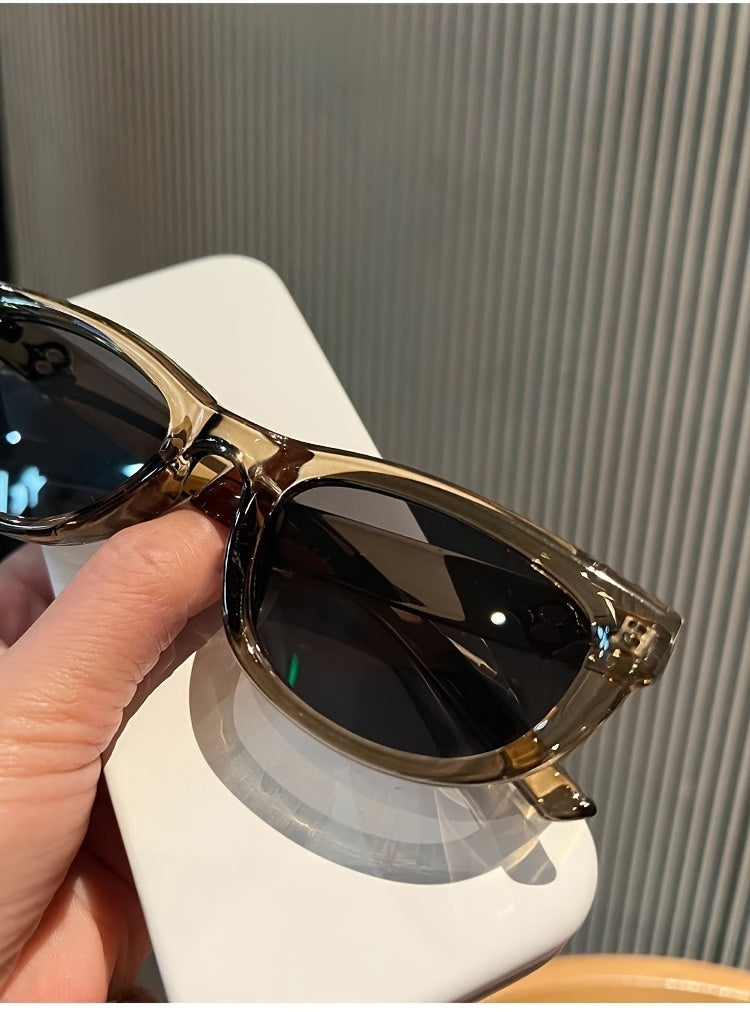 1 Pair of Classic Male and Female Driving Glasses, Designer Polycarbonate Frame, Resin Lenses, Fashionable and Fashionable Glasses, Including Glasses Cloth Glasses Case, Fashionable Glasses Storage Box