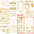 35/ 54/ 58/ 68pcs Set Elegant Retro Style Imitation Pearl Butterfly Heart-shaped Star Moon Suitable for Women's Daily Wear Send Sisters Send Friends Holiday Gifts