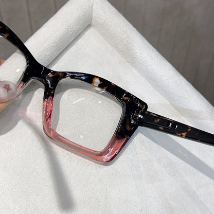 Reading Glasses 4-Pack — Cat Eye Oversized Frames for Men & Women, Sturdy Spring Hinges, Fashion European Style, Strengths +100 to +400