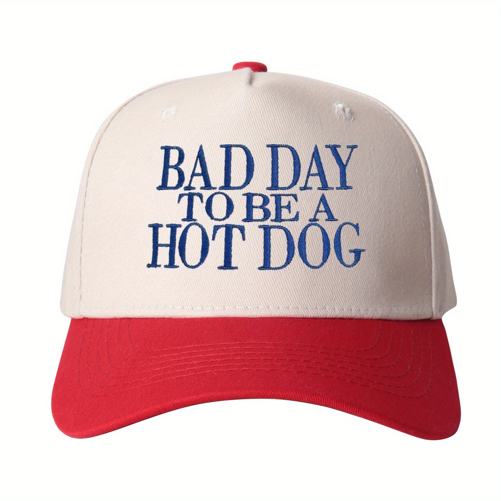 Bad Day to Be A Letter Embroidered Trucker Hat Unisex Novelty Fun Gift Perfect for Weekend Parties