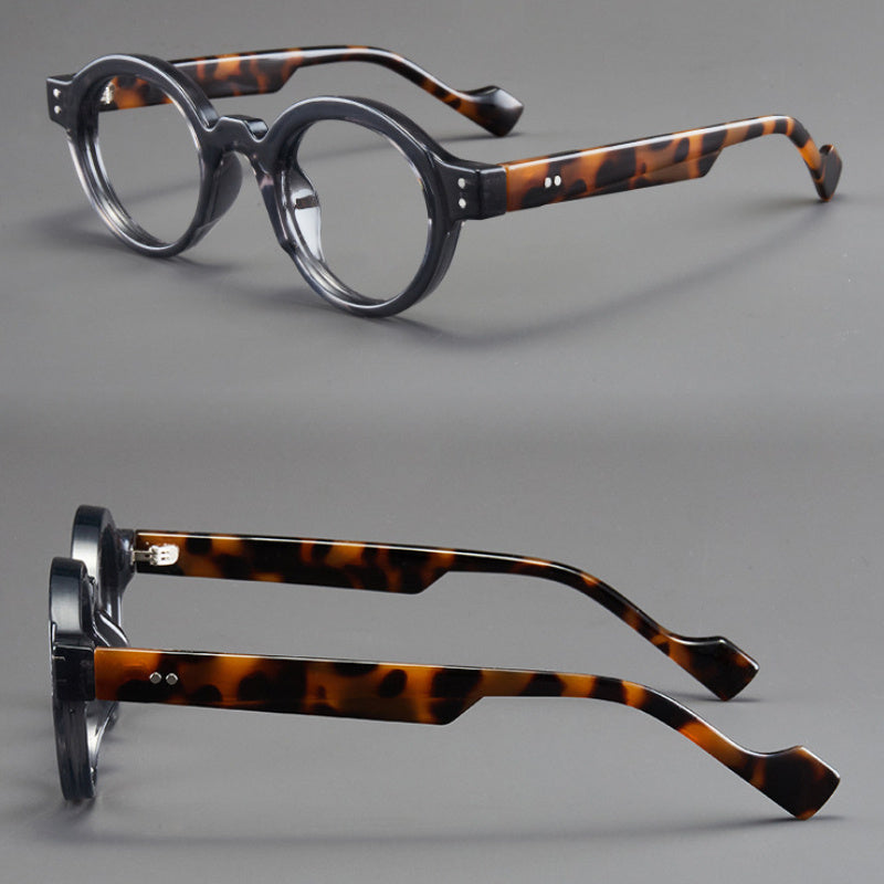 Blue Light Blocking Glasses 2 Pack Vintage Oversized Square Round Clear Lens PC Frame Unisex Anti Blue Light Computer Glasses with Case Trendy Daily Eyewear