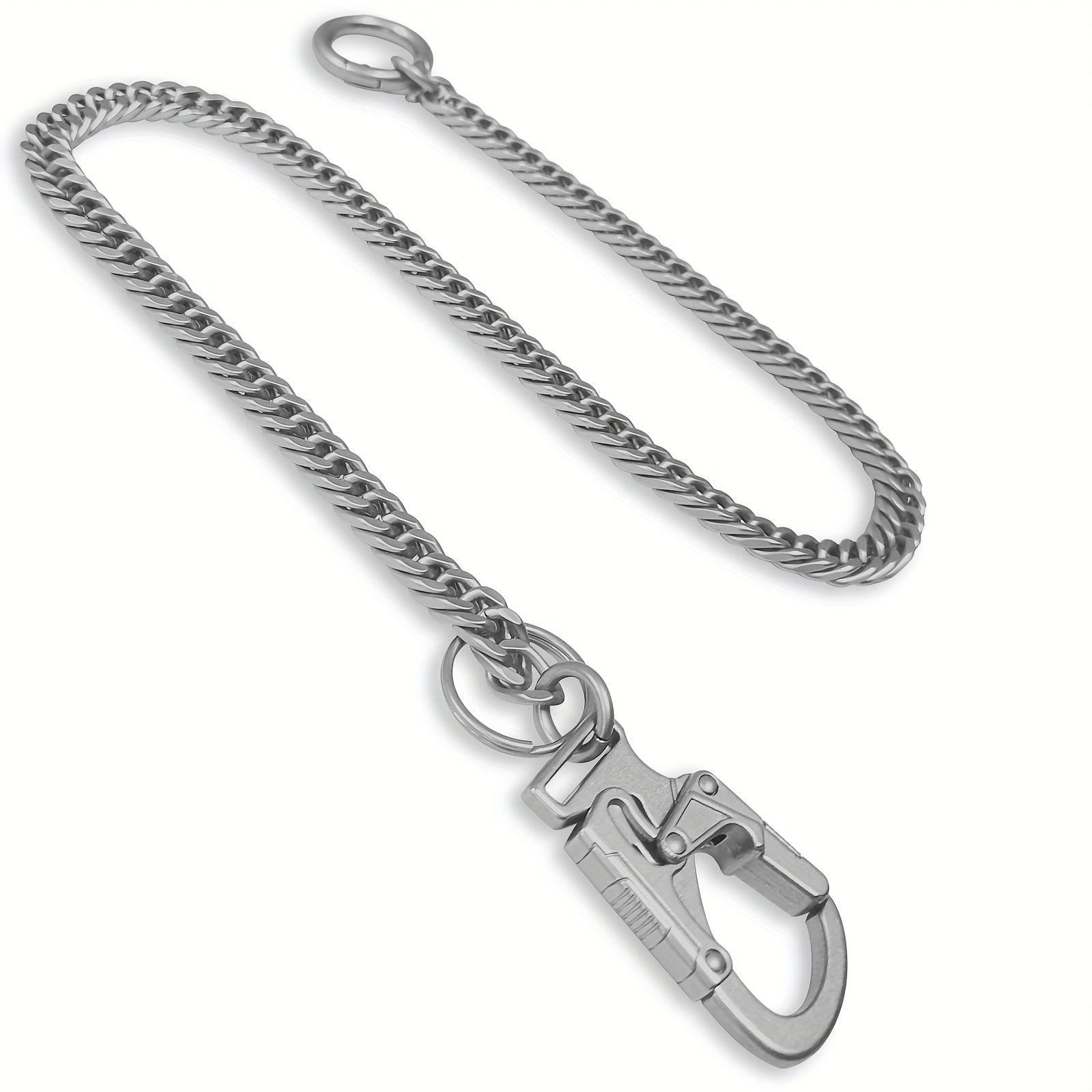 Ahiller Business Style Wallet Chain, Hip Hop Style Keychain - Dual Lock Security Design, Outdoor Camping, Traveling Accessory for Motorcycle/Daily Use with Scratch Resistant Coating, Men's EDC Carrying Gear Chain, Perfect Gift for Boyfriends And Dads, Dai