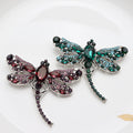 6pcs set of dragonfly brooch, elegant and colorful brooch, insect themed brooch, high-quality temperament brooch, showcasing luxury, clothing accessory brooch, suitable for daily wear, attending banquets, giving gifts