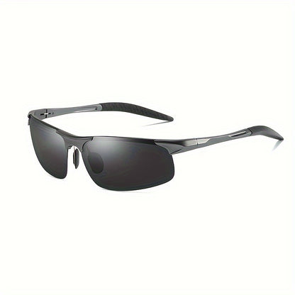 HD Polarized Sunglasses Al-Mg Alloy Ultralight Frame UV400 for Men Women – High-Definition Sport Eyewear for Driving Cycling Fishing Hiking Outdoor, 8 Color Options