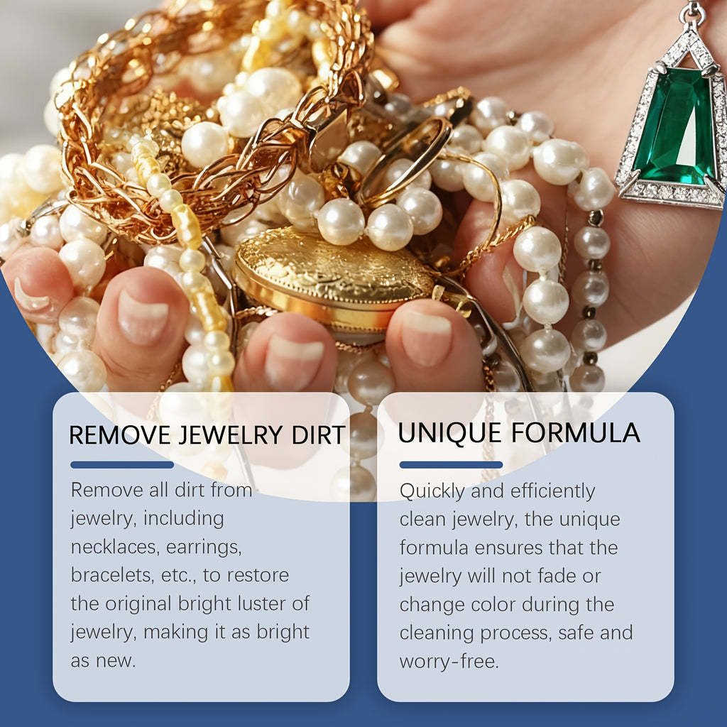 Jewelry Polishing Agent, High-Grade Cleaning Spray, Quickly Remove Oxidation and Restore Luster, Suitable for Necklaces, Bracelets, Rings, Earrings, Watches