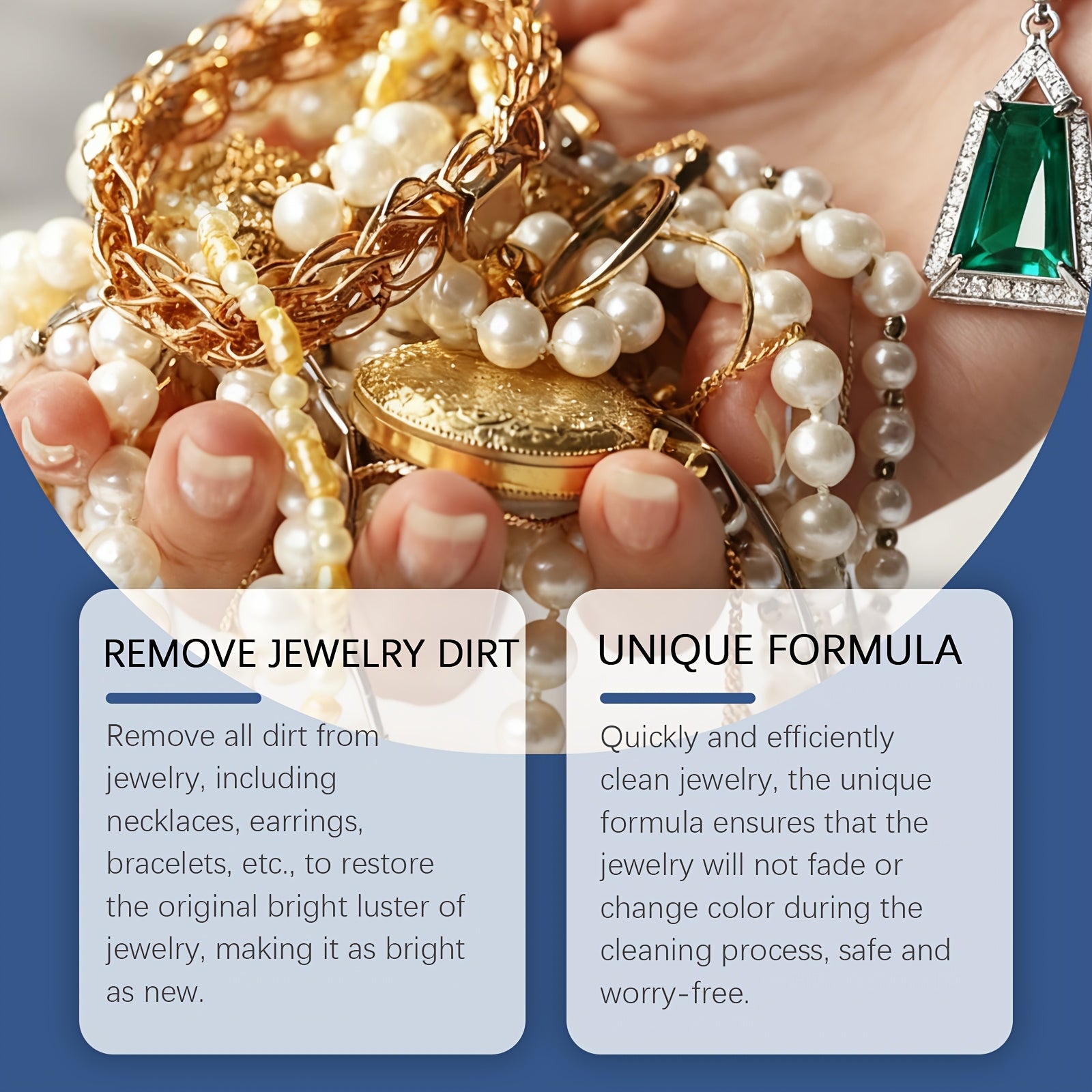 Jewelry Polishing Agent, High-Grade Cleaning Spray, Quickly Remove Oxidation and Restore Luster, Suitable for Necklaces, Bracelets, Rings, Earrings, Watches