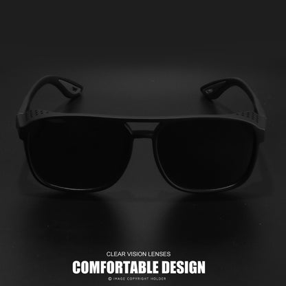 Steampunk Sunglasses Polarized Round Lens UV400 - HD Side Cutout Frame Sports Eyewear Men Women Cycling Fishing Driving 6 Colors