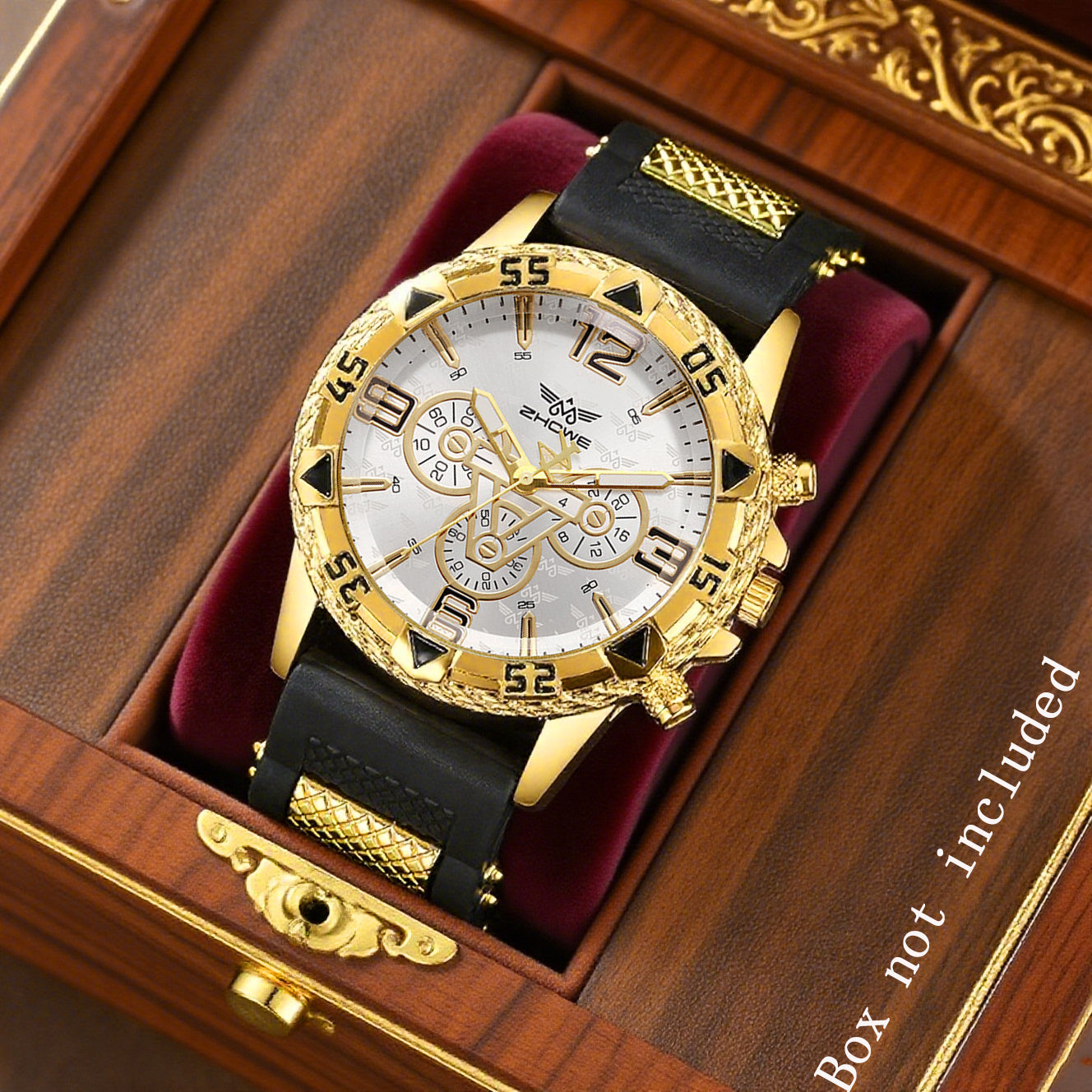 Men's Business Quartz Watch with Silicone Strap – Luxury Calendar Wristwatch, Casual Sport Style, Affordable Gift for Him, Reloj Hombre