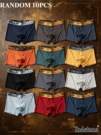 10-Pack Men's Boxer Briefs - Soft Breathable Stretch Multipack – Sizes XS–XXL – main product image