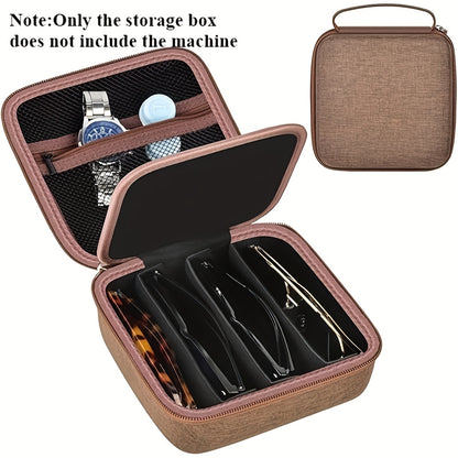 Sunglasses Organizer Case Travel Storage Bag Multi-Slot for Men Women – Portable Protective Eyewear Holder, 2 4 6 Slot & Large Options, Black Brown Grey Pink