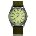 Casual Minimalist 24-hour Digital Calendar Luminous Dial Analog Strap Quartz Watch