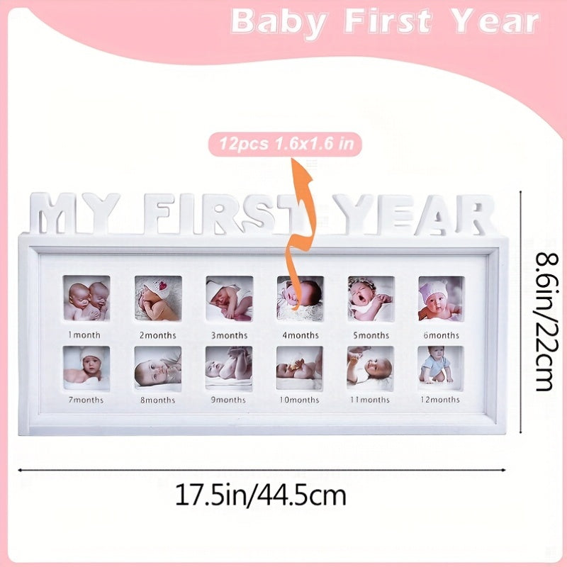 12-Month Baby Milestone Photo Frame - First-Year Photo Display – view 2