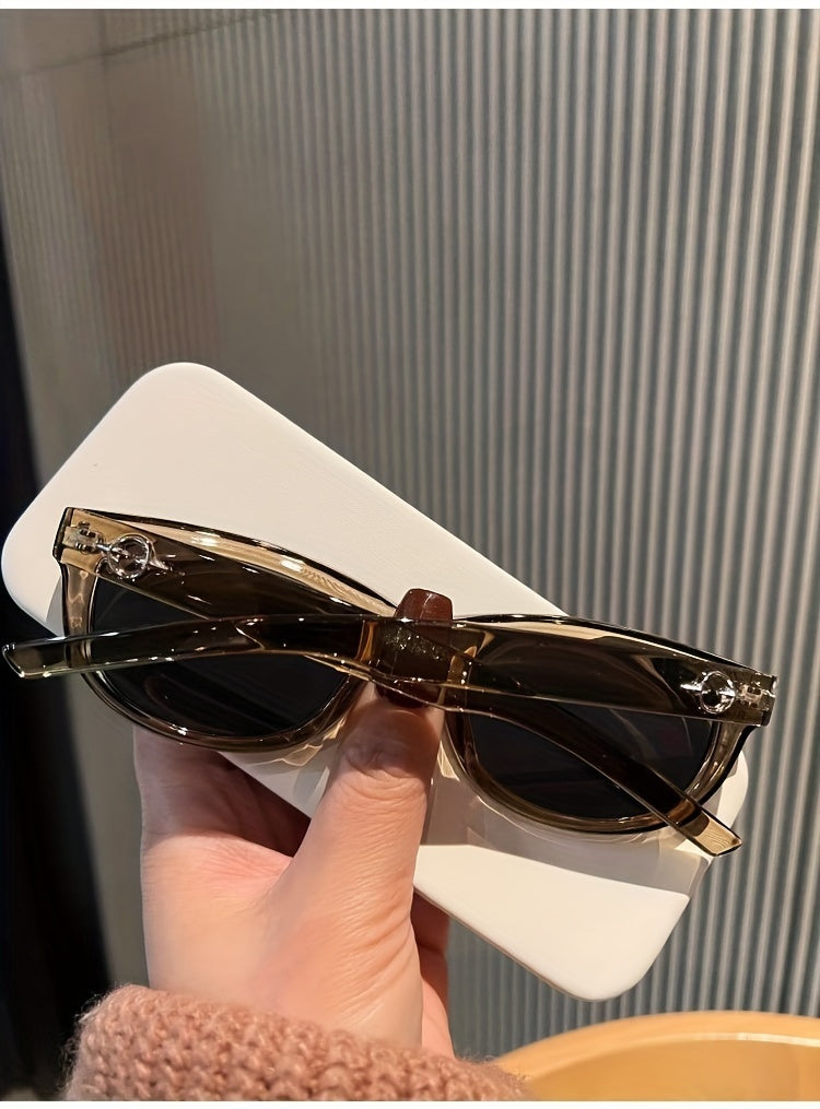 Driving Glasses for Men and Women Anti Blue Light TAC Resin Lenses Polycarbonate Frame Classic Fashion Eyewear Includes Glasses Cloth and Case Olive Black