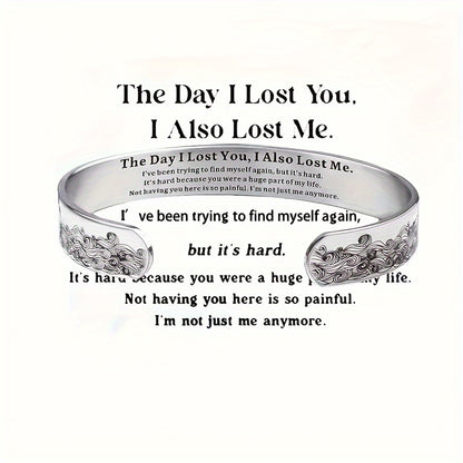 Pet Memorial Bracelet for Women - Adjustable C-Shape Open Cuff Bracelet, Sympathy Gift for Loss of Pet Dog Cat Animal Lover, Commemorative Jewelry for Pet Remembrance Anniversary Silver