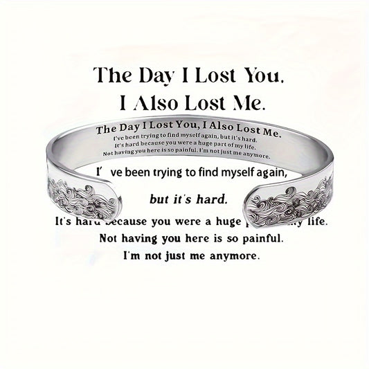 Pet Memorial Bracelet for Women - Adjustable C-Shape Open Cuff Bracelet, Sympathy Gift for Loss of Pet Dog Cat Animal Lover, Commemorative Jewelry for Pet Remembrance Anniversary Silver