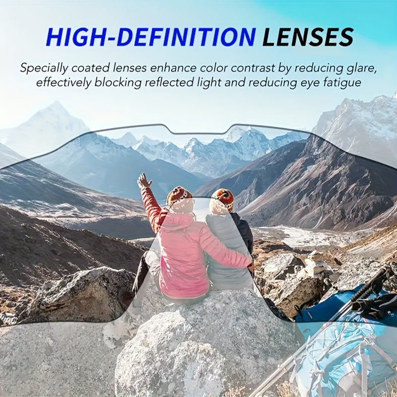 12/6 Pairs of Polarized Sports for Men And Women, Resistant, Lightweight PC Frame Lenses, Perfect for, Rock, Sports - Men'S And Women'S Leisure Glasses