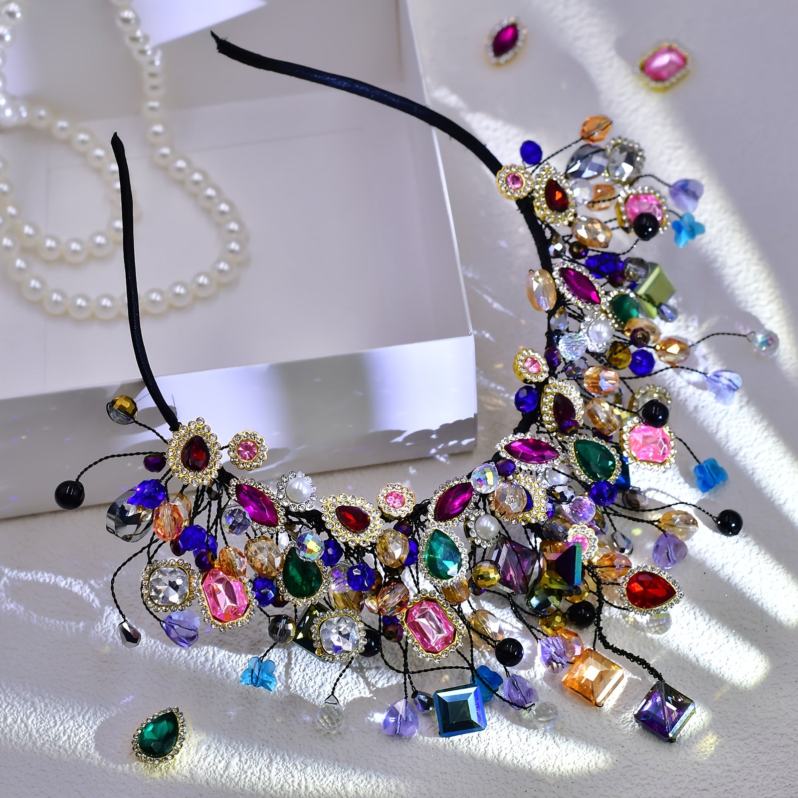 1pc of a Vibrant Rhinestone Tiara Headband Ideal for Weddings, Parties, Carnivals, And Valentine'S Day Hair Adornments