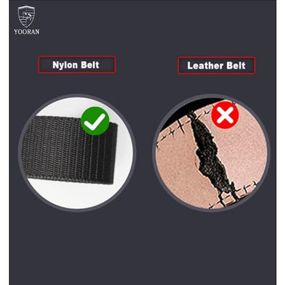 Ratchet Belt Men Automatic Buckle - 2 Pack Adjustable Nylon Woven Casual Belt for Jeans Shorts Work Commuting Party Wear Versatile Fashion
