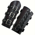 A Pair of Entirely Handcrafted Halloween-Themed Medieval Knight Wrist Guards for Cosplay And Stage Performances