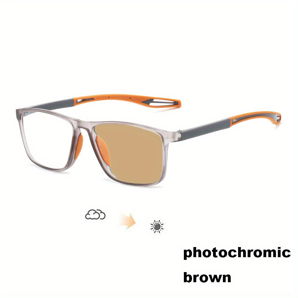 TR90 Sport Sun Reading Glasses Ultralight Photochromic Presbyopia Eyeglasses Women Men Sight Optical Eyewear Diopters to 4.0