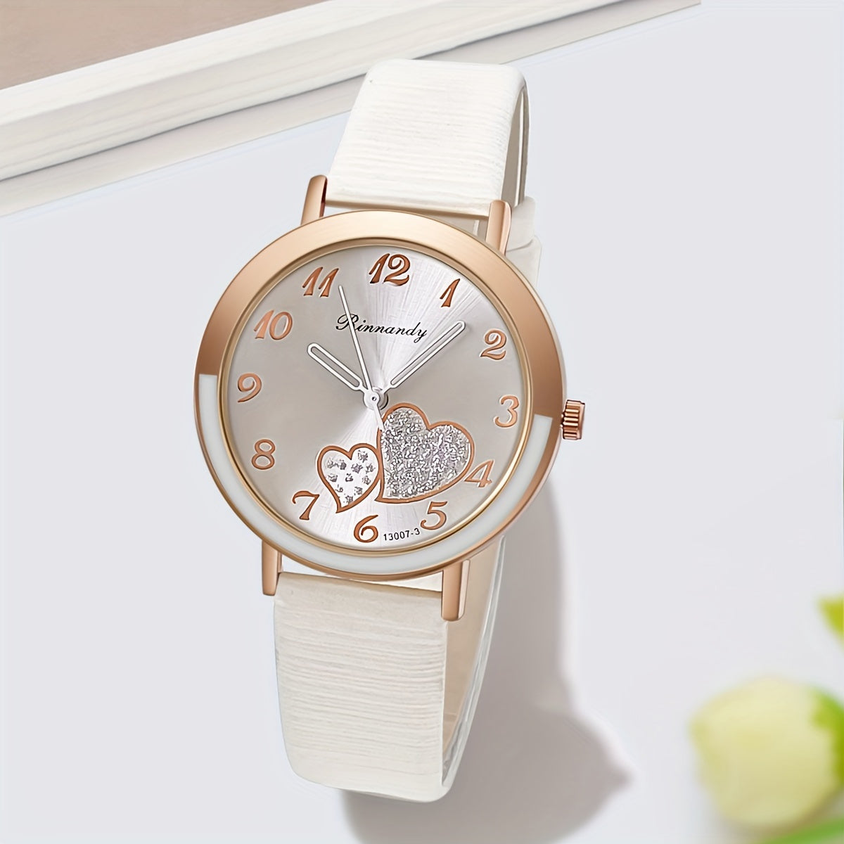 Chic Heart Quartz Women's Watch - Candy Colors, Fashion Analog Design with Zinc Alloy Case & Band - Perfect Gift for Christmas, New Year, Birthdays