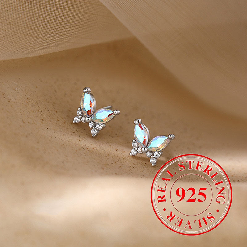 925 Sterling Silver Hypoallergenic Butterfly Exquisite Fashion Women'S Earrings