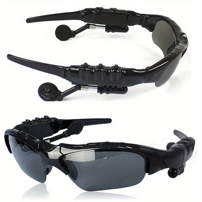 Smart Glasses Bluetooth Wireless Headphones - Open Ear Audio Hands-Free Calls Music Navigation Noise Cancelling Mic Driving Outdoor Men Women