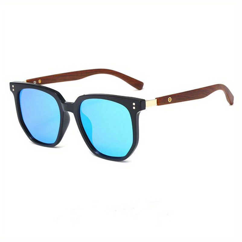 Polarized Sunglasses TR Frame for Men & Women – Vintage Stud Detail Hybrid Spectacle Retro Street Style Eyewear, Lightweight Unisex Design for Outdoor, Driving & Travel