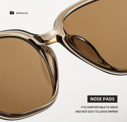 Polarized Sunglasses TR Frame for Men & Women – Vintage Stud Detail Hybrid Spectacle Retro Street Style Eyewear, Lightweight Unisex Design for Outdoor, Driving & Travel