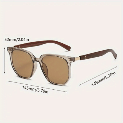 Polarized Sunglasses TR Frame for Men & Women – Vintage Stud Detail Hybrid Spectacle Retro Street Style Eyewear, Lightweight Unisex Design for Outdoor, Driving & Travel