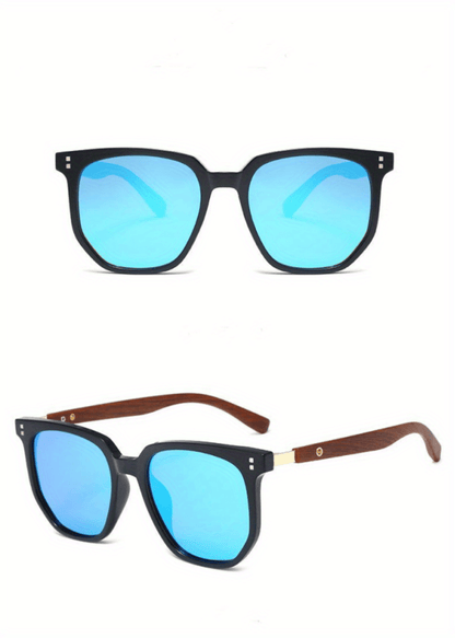 Polarized Sunglasses TR Frame for Men & Women – Vintage Stud Detail Hybrid Spectacle Retro Street Style Eyewear, Lightweight Unisex Design for Outdoor, Driving & Travel