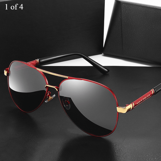 Polarized Sunglasses for Men Women - Double Bridge UV400 Protection Fashion Eyewear Anti Glare Driving Hiking Fishing Gift