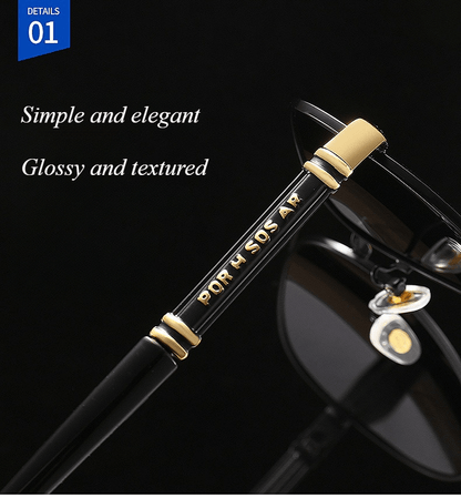 Polarized Sunglasses for Men Women - Double Bridge UV400 Protection Fashion Eyewear Anti Glare Driving Hiking Fishing Gift