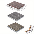 3 Pieces Cigarette Case Made of Leather and Metal, Waterproof Creative Storage Cigarette Box, Cigarette Box with Snap Closure for Men and Women
