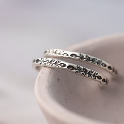 Hoop Earrings 925 Sterling Silver Handmade Hypoallergenic Stamped Everyday Earrings Minimalist Silver Hoops Gift for Women Girls