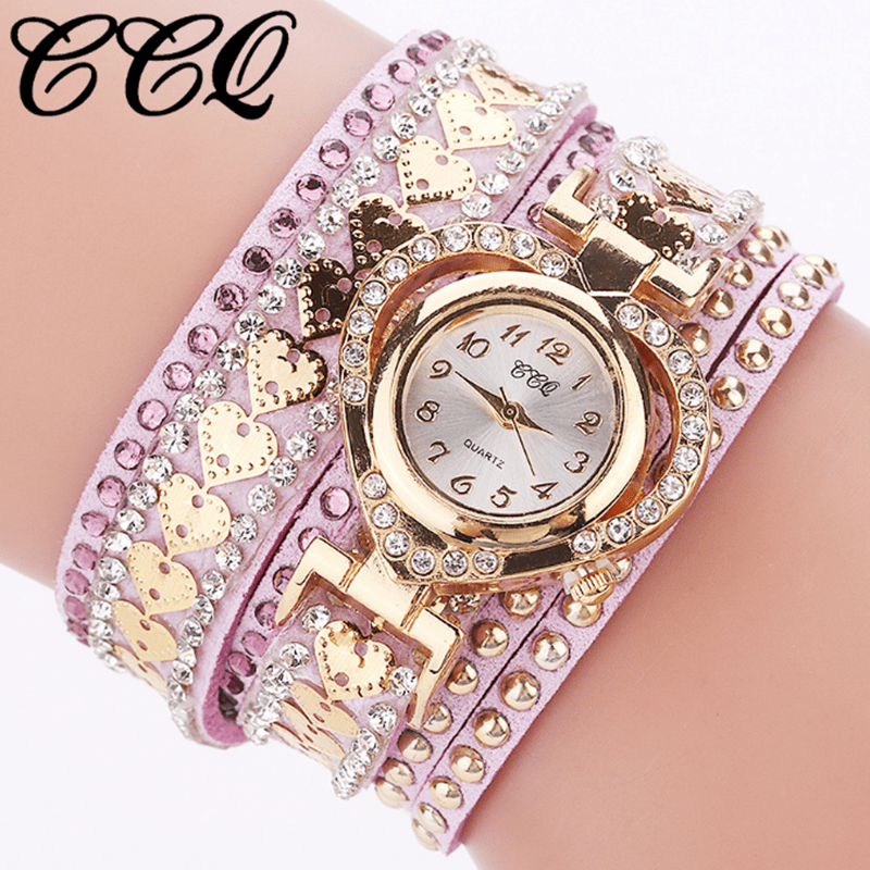 Women Fashion Long Strap Watch Ladies Casual Rhinestone Dress Watch Female Bracelet Wristwatch Relogio Feminino Clock