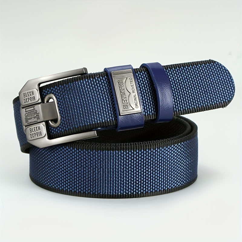 1pc Simple Style Men's Women's Belt with Non-hole Sliding Buckle Durable Flexible Belt Large Size Alloy Square Buckle Multi-functional Accessories Ideal for Gift Gifts Halloween Christmas Holiday Gifts