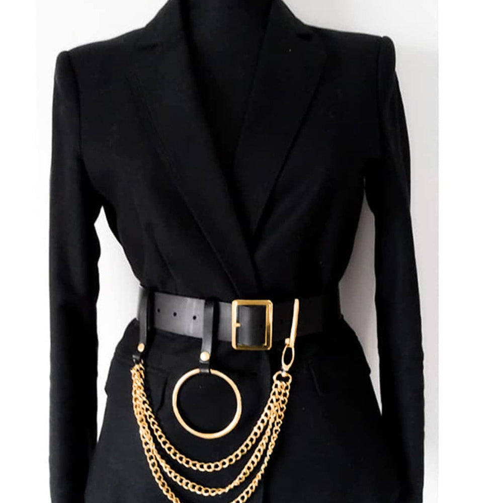 Designed for Street Punk Women! Chain Decorative Stylish Belts to Add Color to Dresses and Jeans