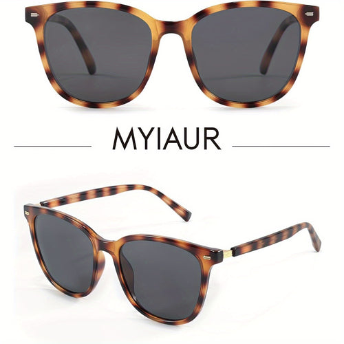 Polarized Sunglasses Women Mirrored Lens Large Oversized Frame UV Protection Trendy Fashion Shades Multiple Colors Brown Pink Gray Tortoiseshell Green Blue