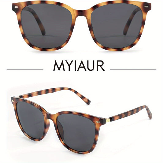 Polarized Sunglasses Women Mirrored Lens Large Oversized Frame UV Protection Trendy Fashion Shades Multiple Colors Brown Pink Gray Tortoiseshell Green Blue