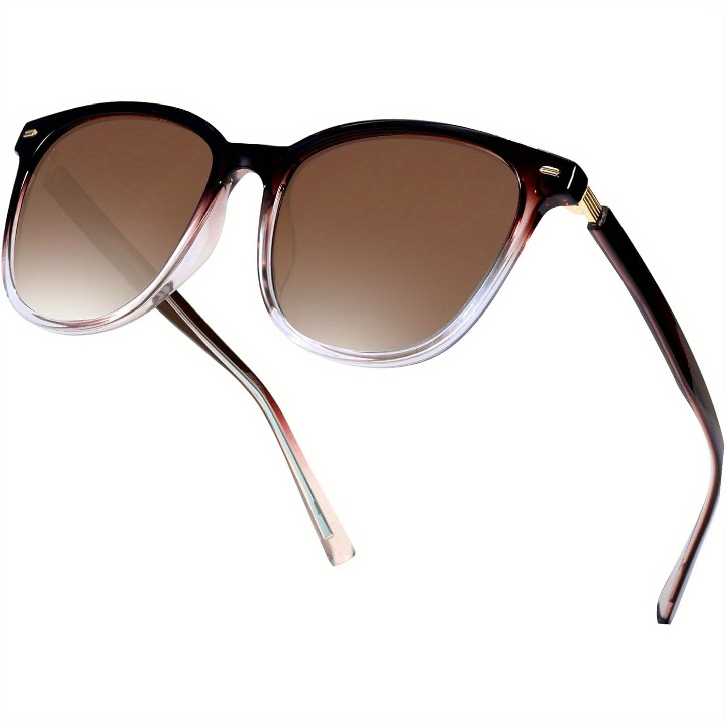 Polarized Sunglasses Women Mirrored Lens Large Oversized Frame UV Protection Trendy Fashion Shades Multiple Colors Brown Pink Gray Tortoiseshell Green Blue