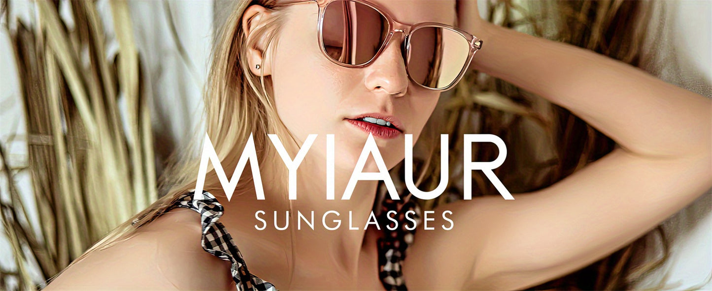 Polarized Sunglasses Women Mirrored Lens Large Oversized Frame UV Protection Trendy Fashion Shades Multiple Colors Brown Pink Gray Tortoiseshell Green Blue