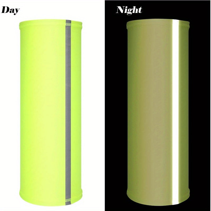 4pcs Reflective Neck Gaiter Visibility Neon Safety Bandana Wind Dust Scarf Bandanas