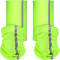 4pcs Reflective Neck Gaiter Visibility Neon Safety Bandana Wind Dust Scarf Bandanas