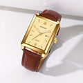 3pcs/Set Square Men'S Watch Sports Casual Wrist Watch Men Business Quartz Watches