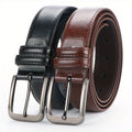 2pcs Men'S Leather Pin Buckle Casual Retro Leather Belt Youth Jeans Belt, Father'S Day Giftvalentine'S Day