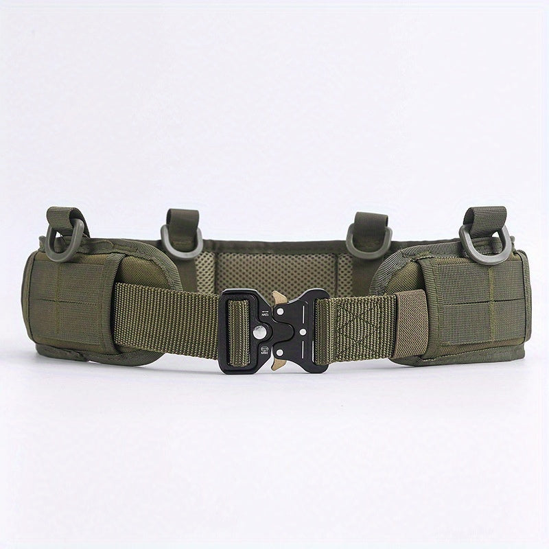 1pc of Quick Release Tactical Waistband, Outdoor CS Multifunctional Field Equipment, Eyesnake Nylon Men's and Women's Tactical Waist Belt